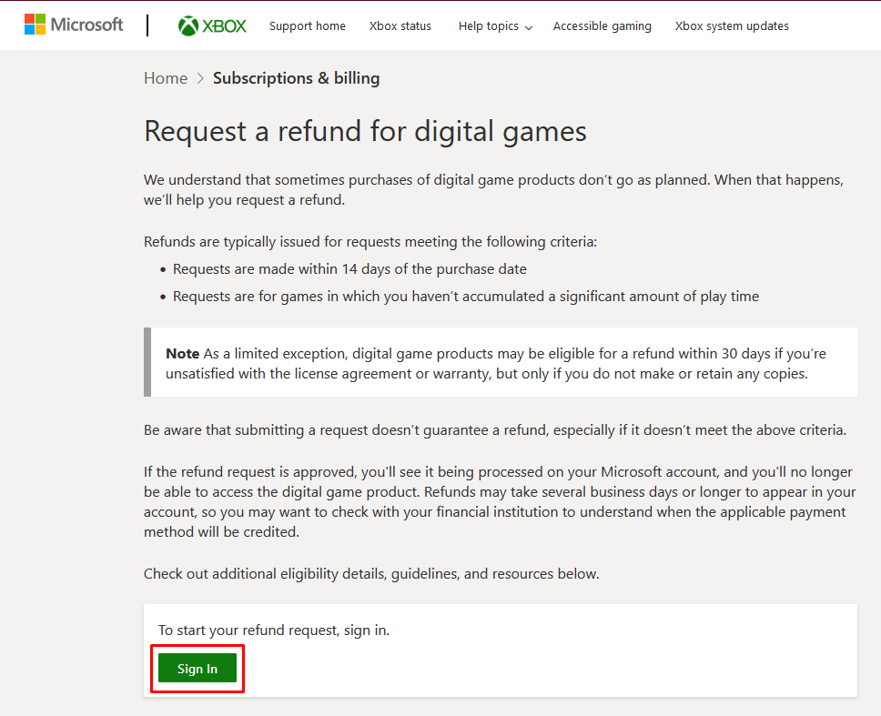 How to Request a Refund for Xbox Games and Subscriptions