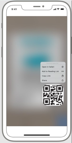 Scan QR codes from images on your iPhone