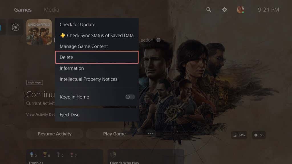 5 Ways to Uninstall Games on the PS5