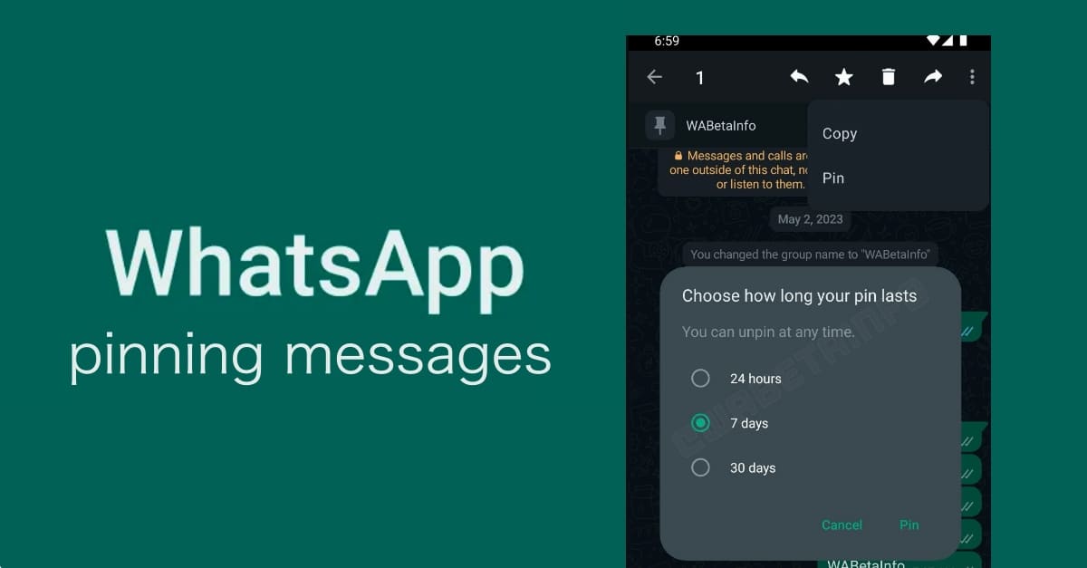 1696583112 WhatsApp Rolls Out Pinned Message Feature For Group Chats
