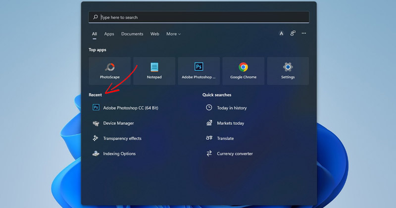 1705693326 How to Disable Recent Searches on Windows 11