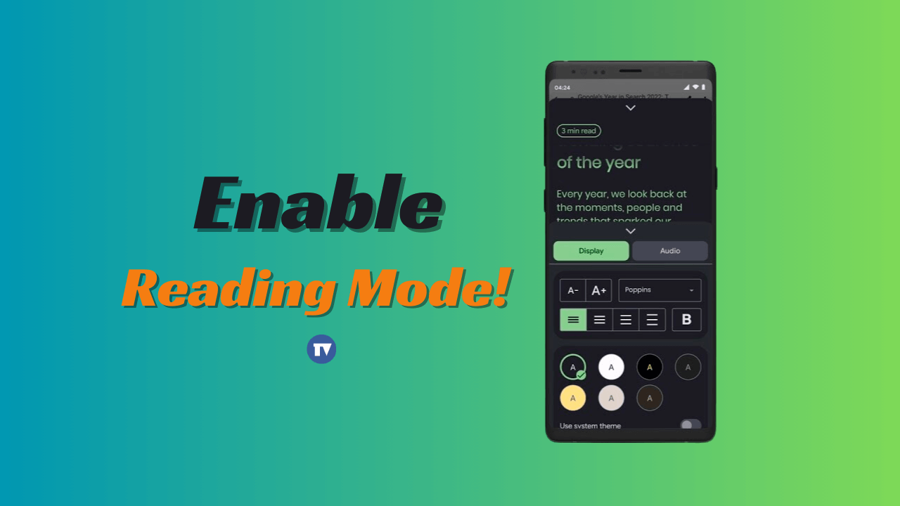 How to Enable Use Reading Mode on Android