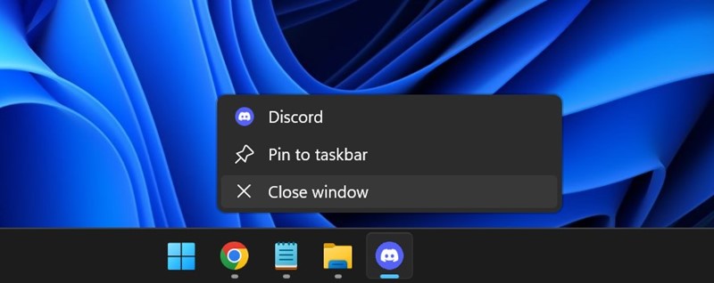 Force Close an App Directly from the Taskbar