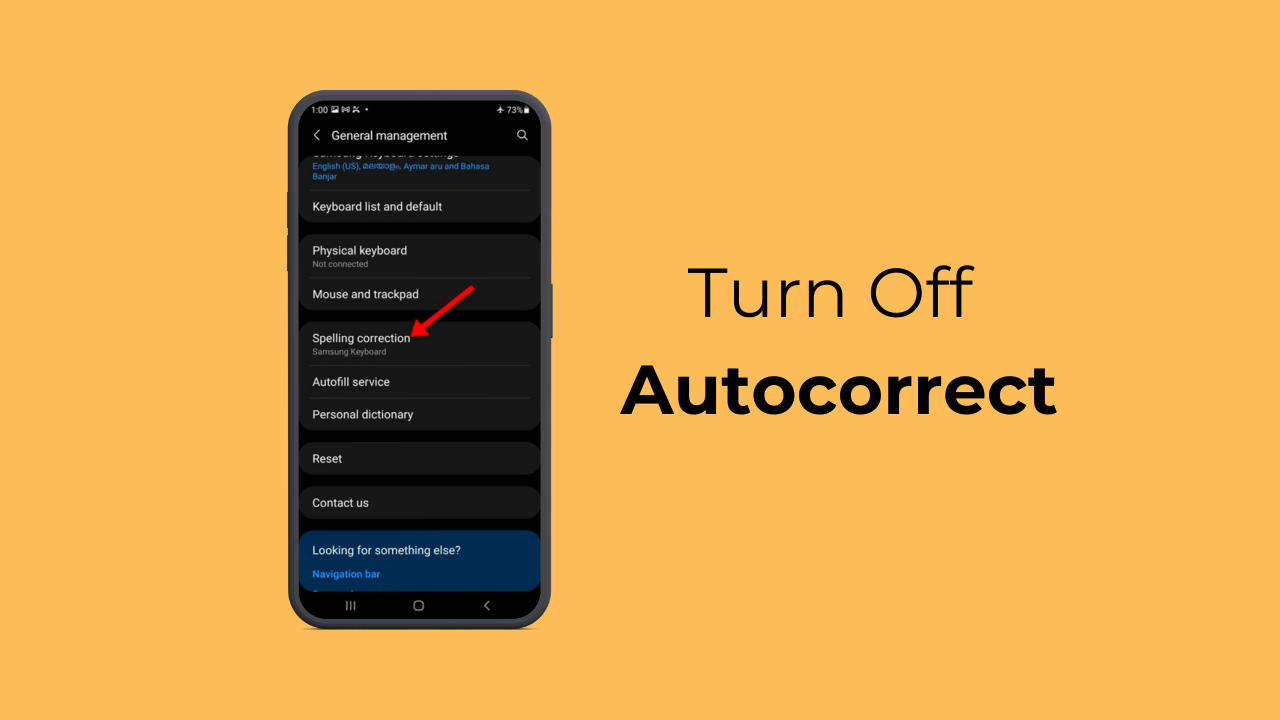 How to Turn Off Autocorrect on Samsung Phone