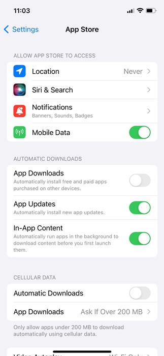 App Updates