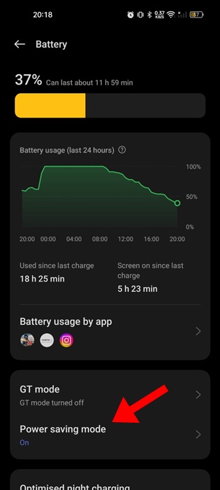 Power Saving Mode