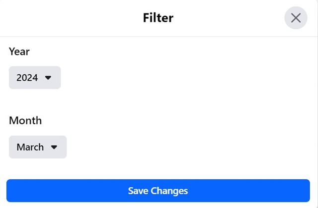 Save Changes