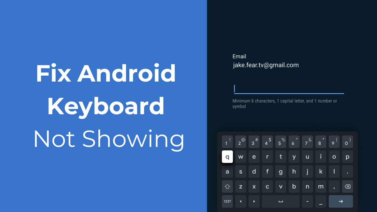How to Fix Android Keyboard Not Showing Issue
