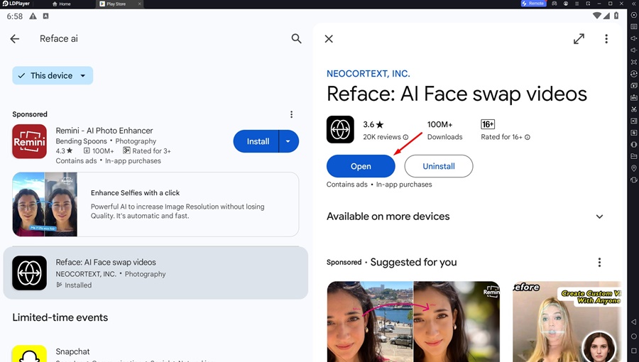 1712962630 826 Download Reface Face Swap AI App for PC Face Swap