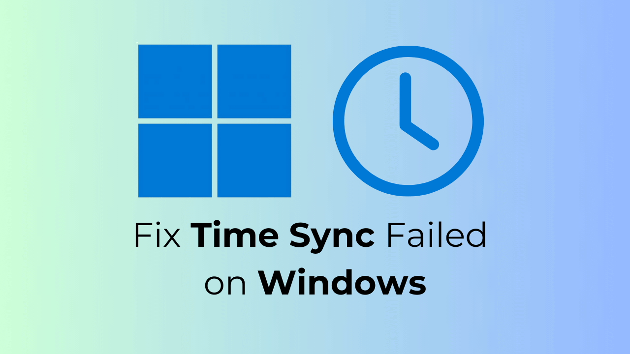 Fix Time Sync Failed on Windows