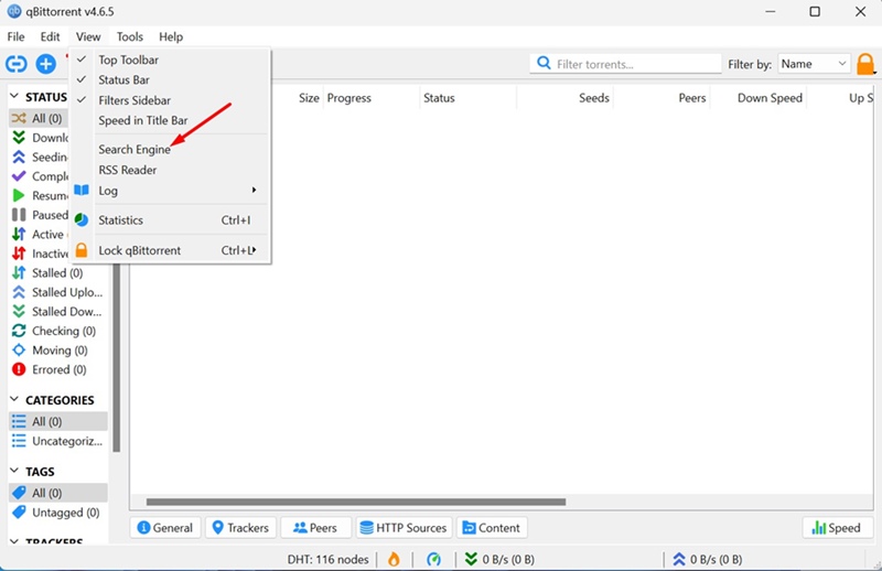 How to Search Torrents in qBittorrent Torrent Search Engine