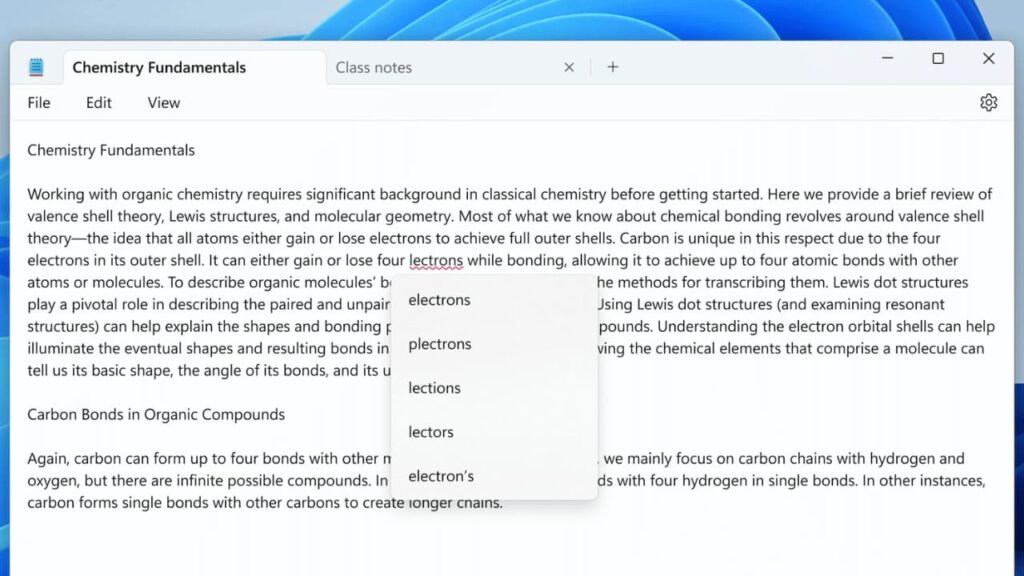 Microsoft Releases Updated Windows Notepad With Spellcheck Feature