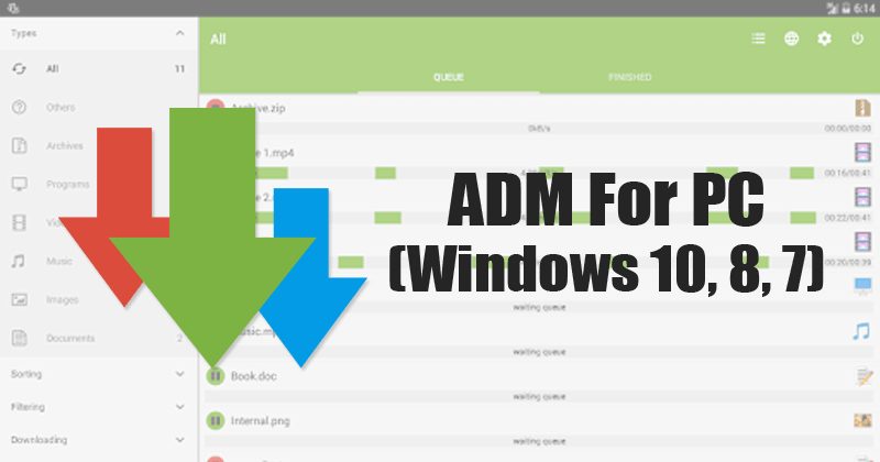ADM for PC Install Download Manager On Windows 1011